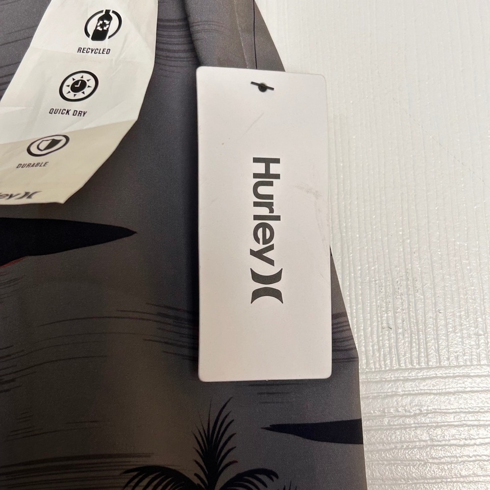 Hurley Phantom Men Board Shorts Size 30 Tropical Palm Tree Sunset 20 in long NWT - Picture 8 of 13